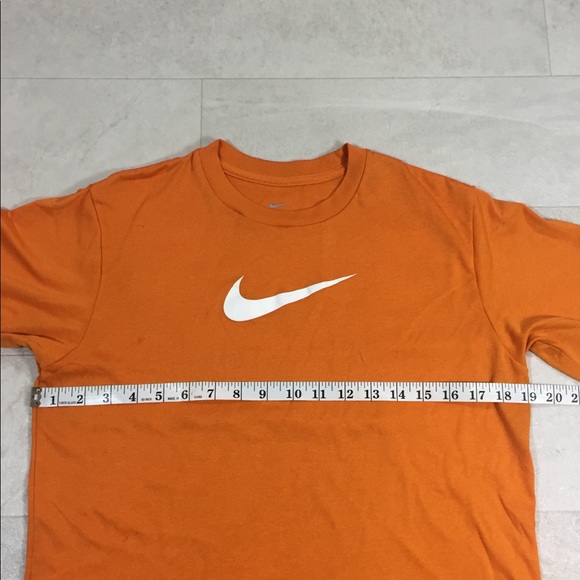 Nike Shirt Orange Sz Large Dri Fit Workout Top - Picture 4 of 8